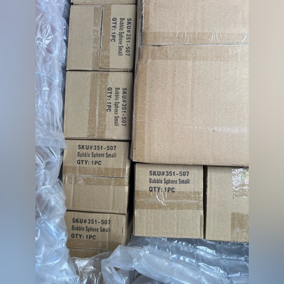 NIB 33 small 4” glass sphere bubbles from CB2 - Picture 3 of 4